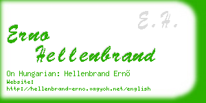 erno hellenbrand business card